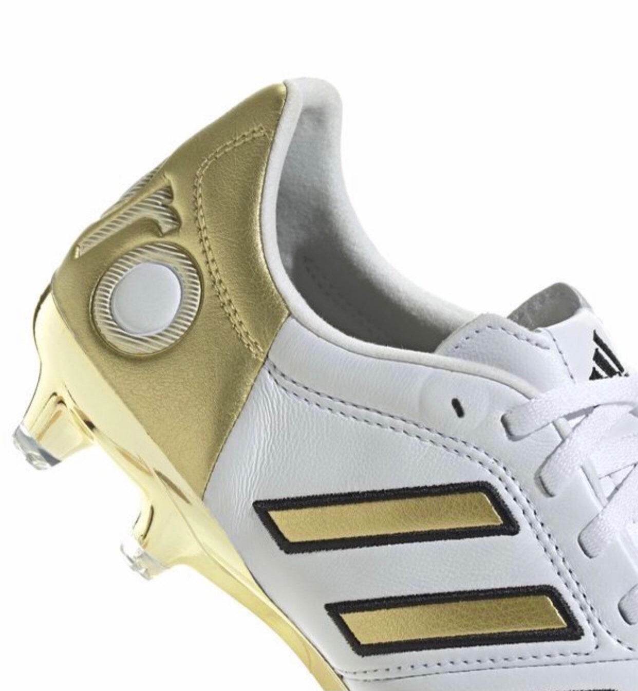 Adidas 11PRO Toni Kroos FG 'White Gold Metallic' Soccer Cleats - rirexpress.com