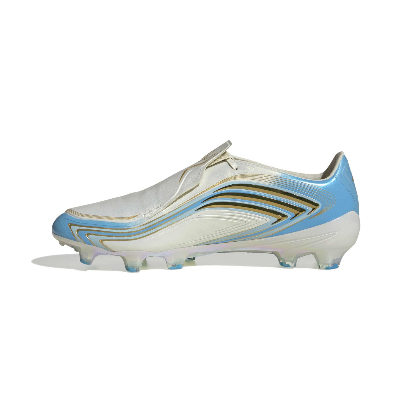 Adidas F50 Messi Elite x FG White Light Blue Soccer Cleats