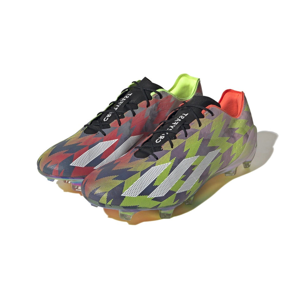 adidas x Crazylight+ FG Firm Ground Soccer Cleat Lucid Lemon/White/Solar Red in Green