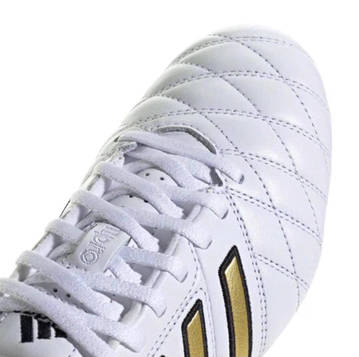 Adidas 11PRO Toni Kroos FG 'White Gold Metallic' Soccer Cleats - rirexpress.com