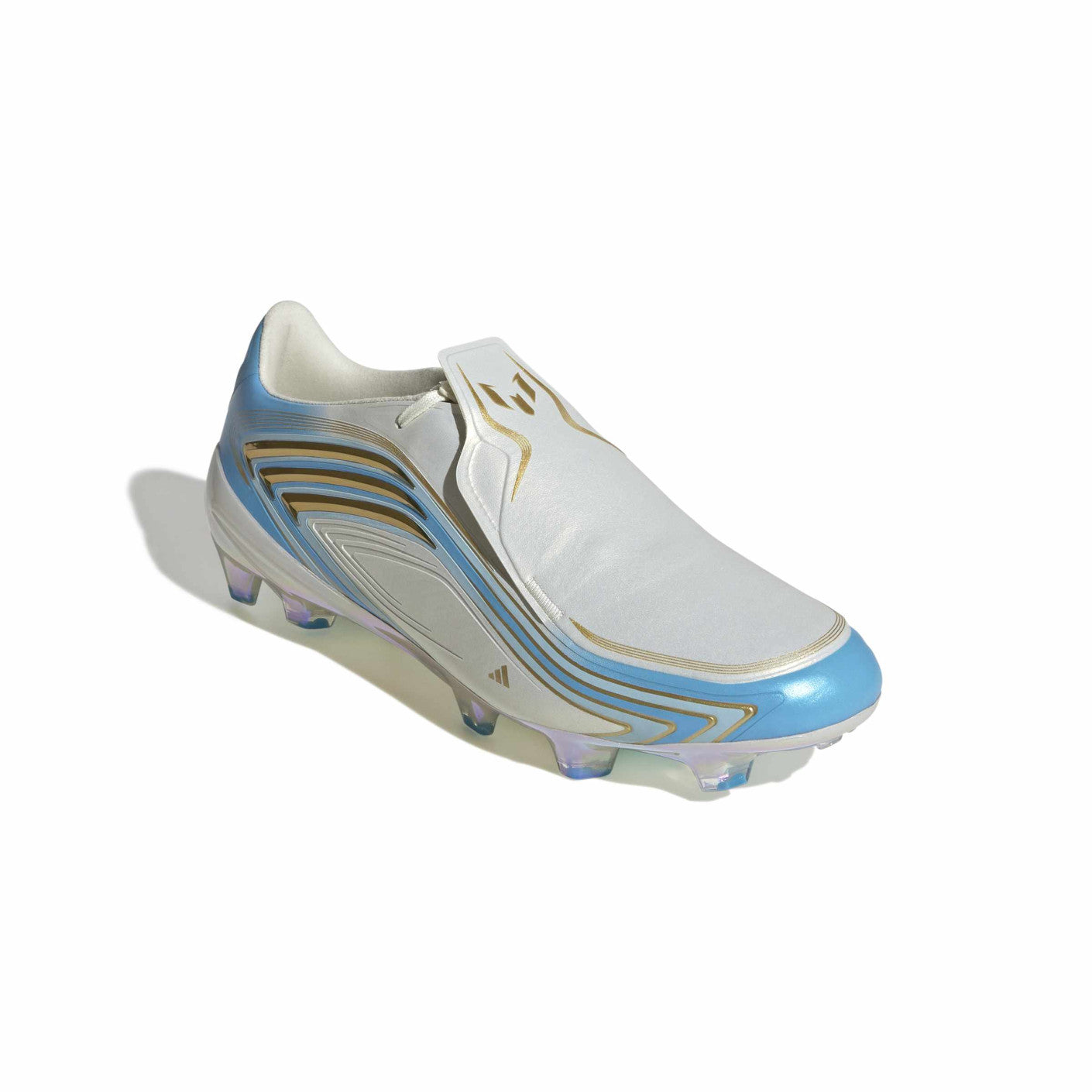 Adidas F50 Messi Elite x FG White Light Blue Soccer Cleats