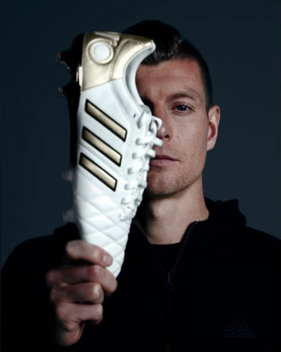 Adidas 11PRO Toni Kroos FG 'White Gold Metallic' football boots 2024