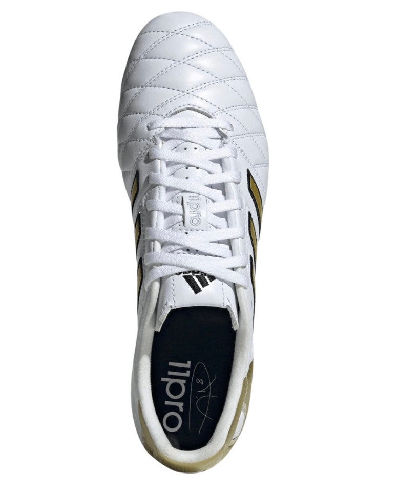 Adidas 11PRO Toni Kroos FG 'White Gold Metallic' football boots 2024