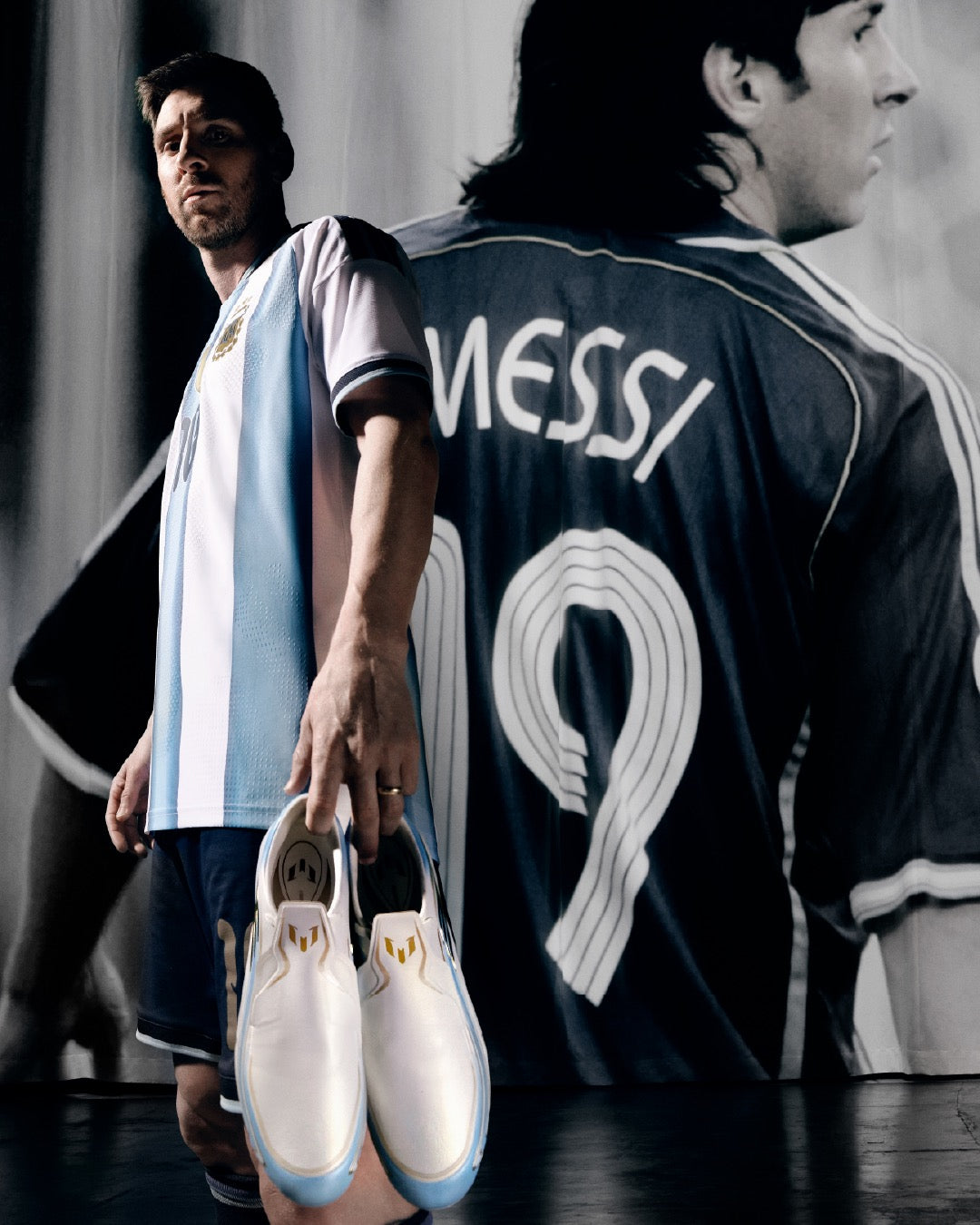 Adidas F50 Messi Elite x FG White Light Blue Soccer Cleats
