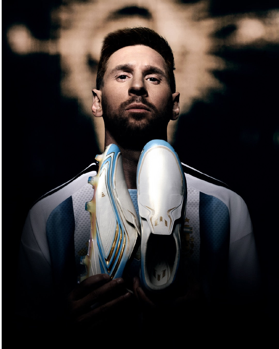 Adidas F50 Messi Elite x FG White Light Blue Soccer Cleats